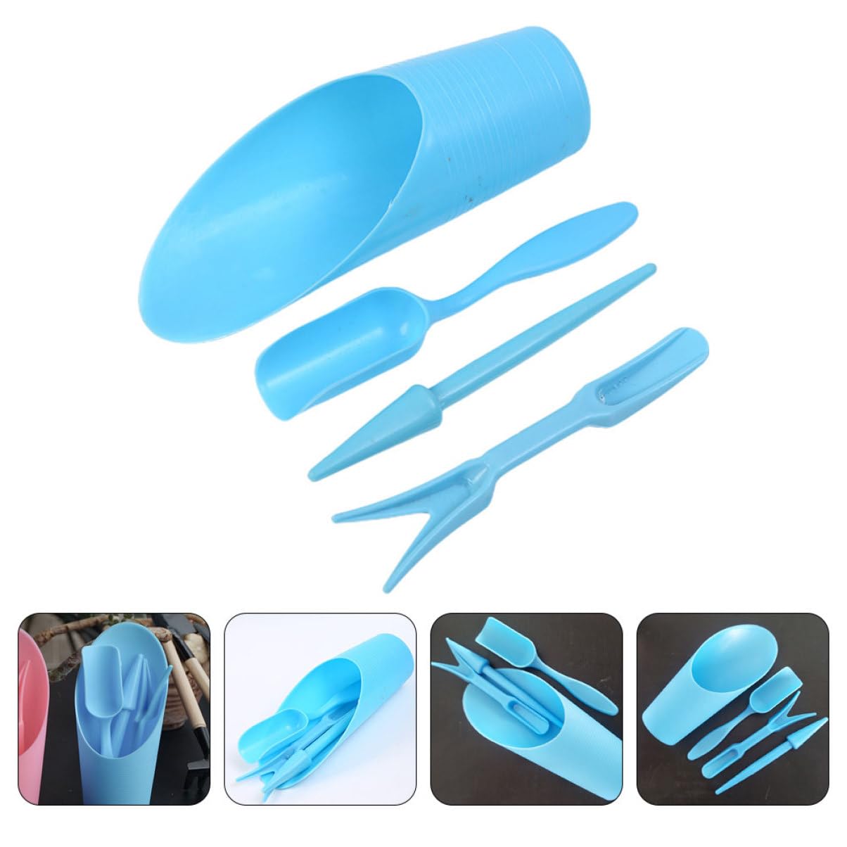 Gardening Tools Shop - 4pcs/set, Plastic Durable Bucket shovel Potted