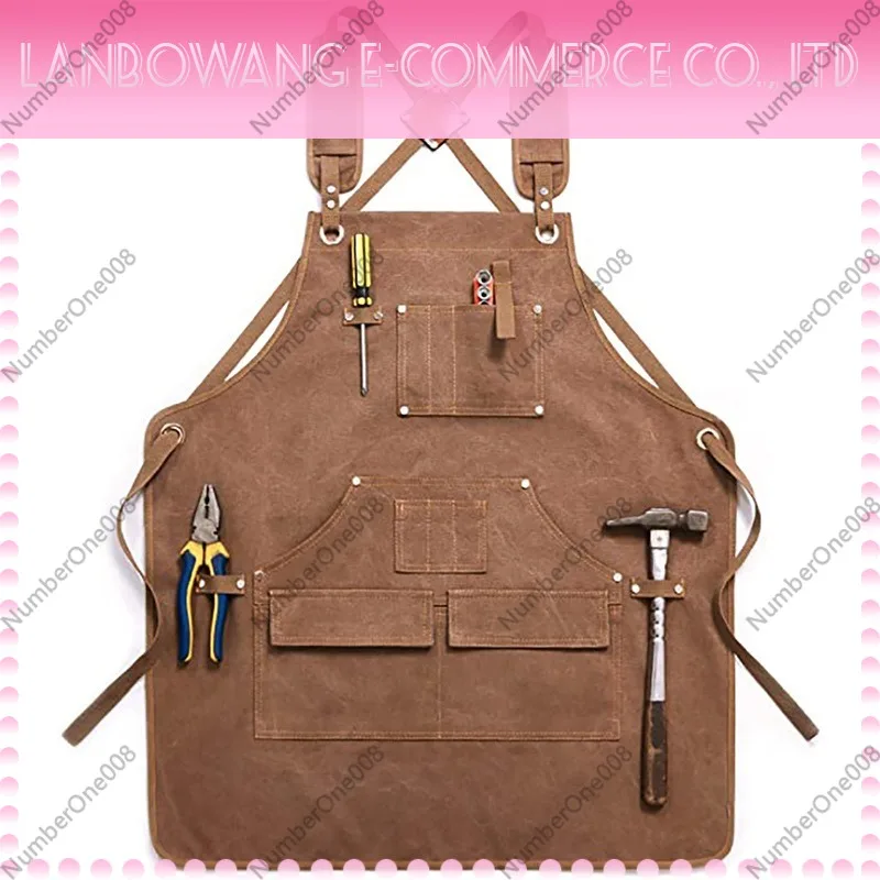 Gardening Tools Logo - Thickened Canvas Work Apron Custom Logo