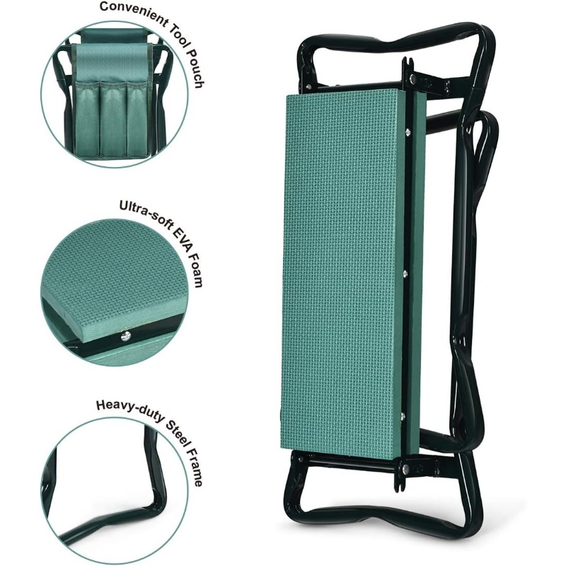 Gardening Tools Kit For Sale - 2-in-1 Folding Garden Kneeling Stool Sponge