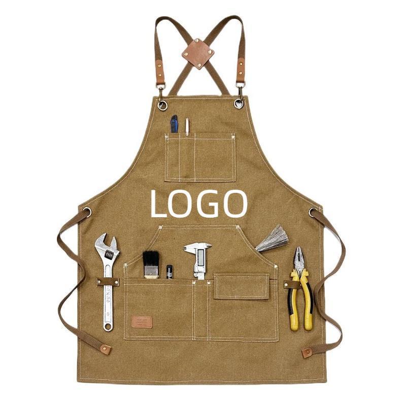 Gardening Tools Logo - Canvas Apron With Multiple Pockets Craftsman