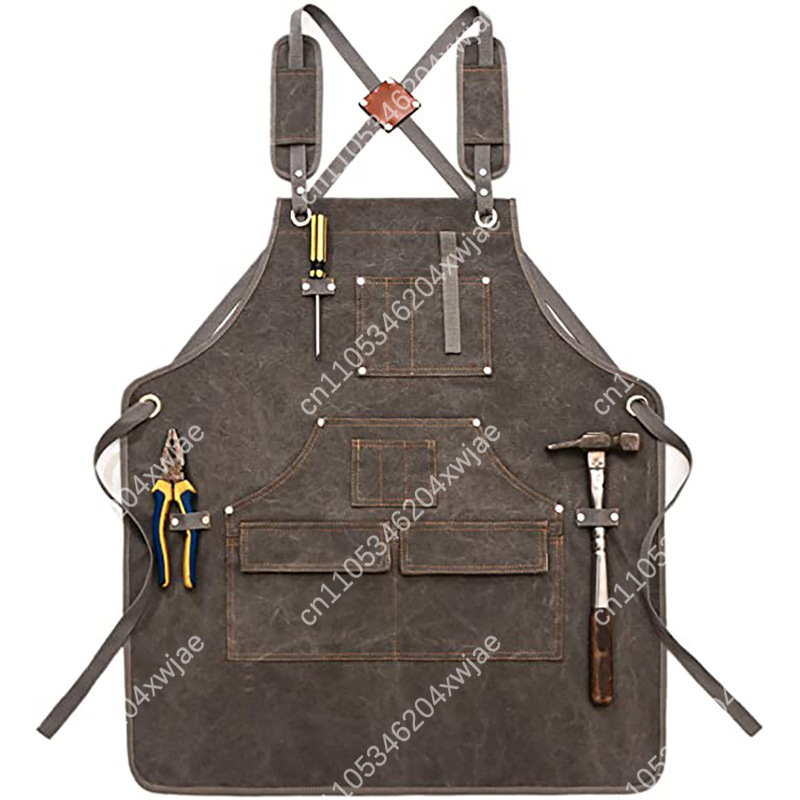 Gardening Tools Logo - Heavy Duty Canvas Apron With Custom