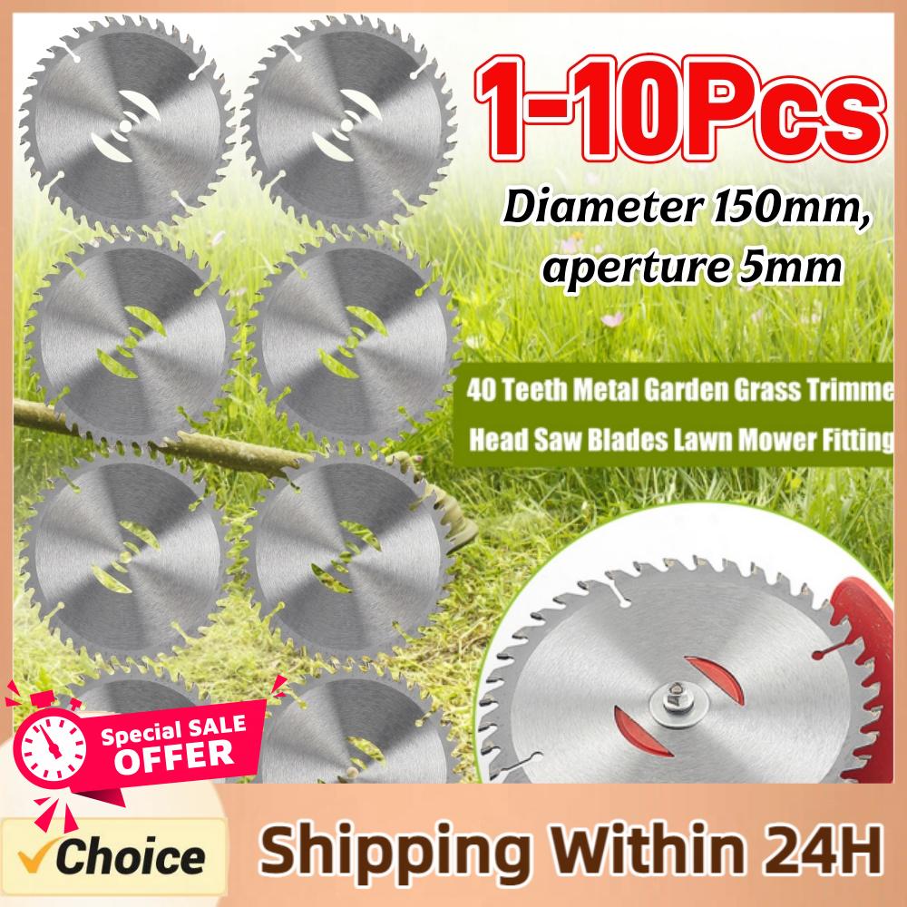 Gardening Tools Usa - 1-10PCS Grass Trimmer Replaceable Blade 150mm