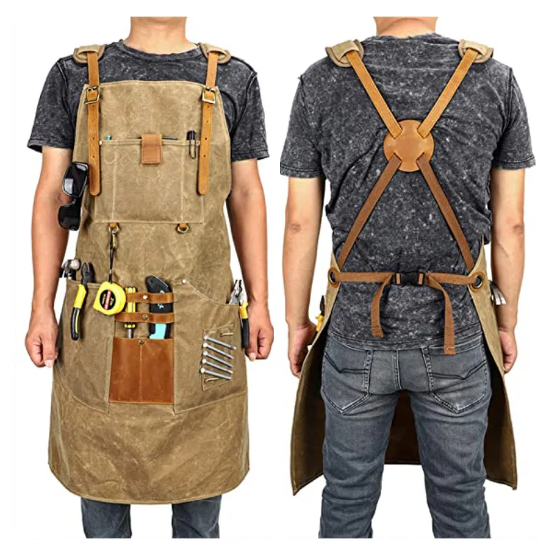 Gardening Tools Logo - Canvas Apron Waterproof Tool Apron With