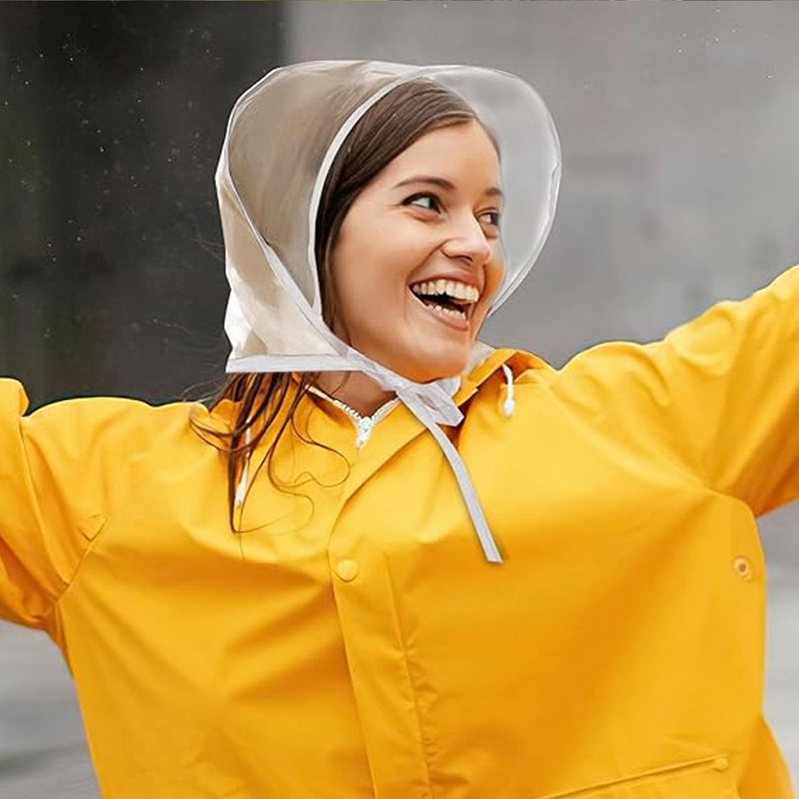 Reusable Transparent Rain Hat  - Gardening Tools Store ulasan dan harga