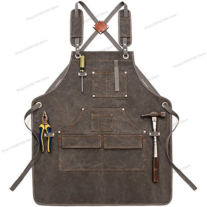 For Thickened Canvas Apron Cus - Gardening Tools Logo ulasan dan harga