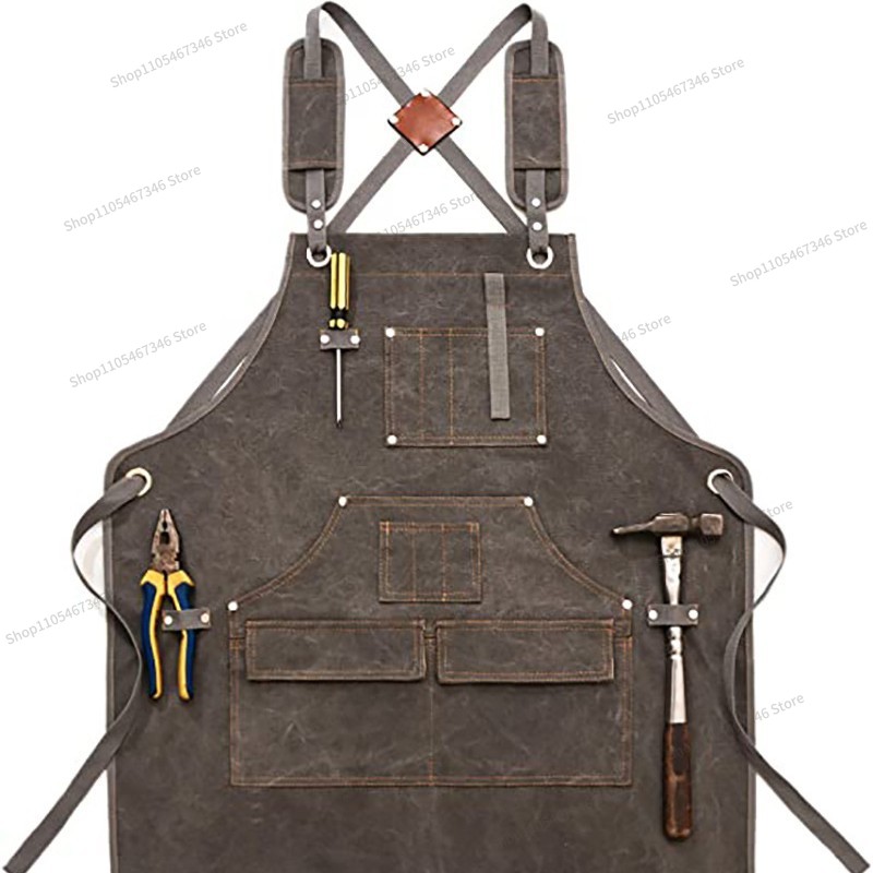 For Thickened Canvas Apron Cus - Gardening Tools Logo ulasan dan harga