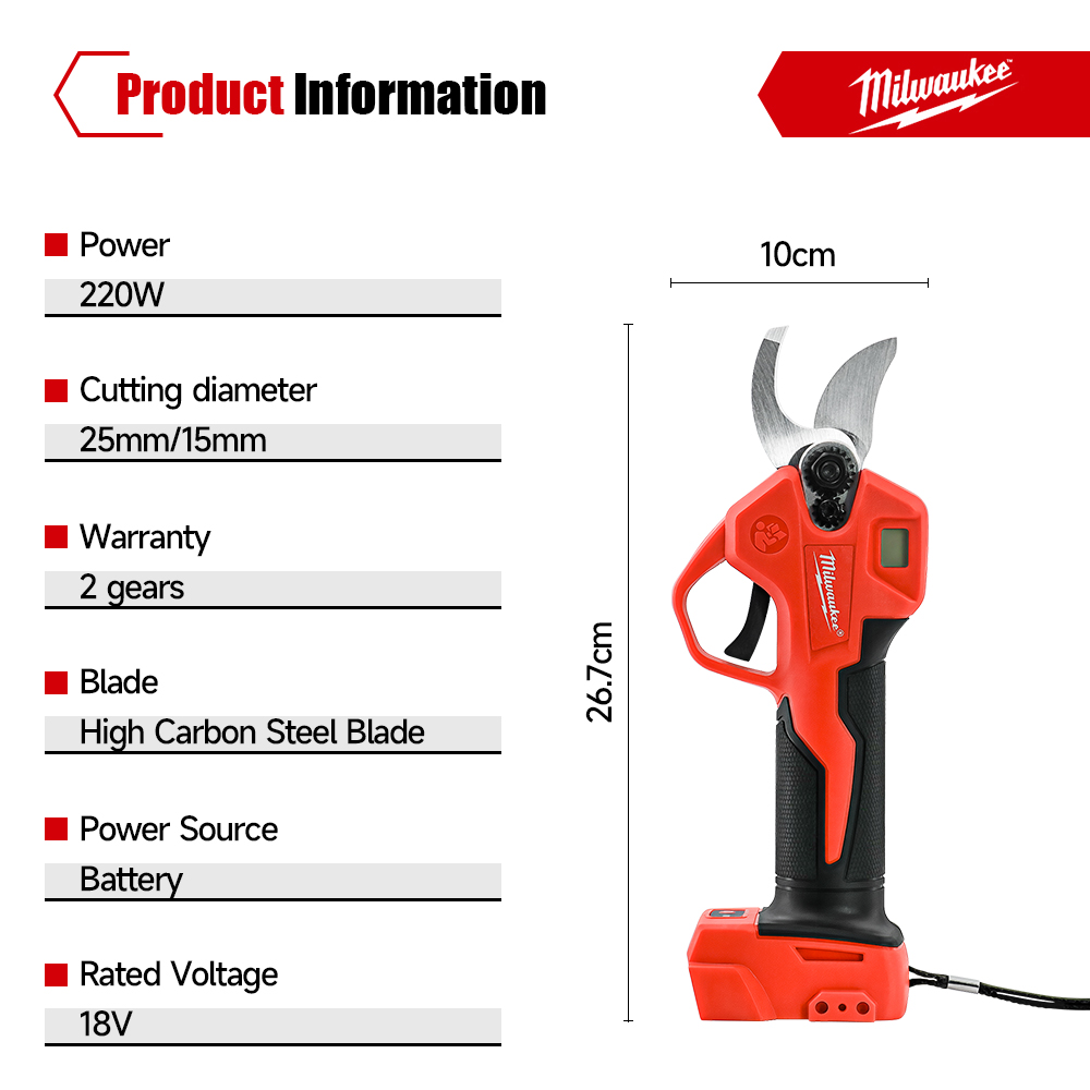 Milwaukee Brushless Electric P - Gardening Tools Usa ulasan dan harga