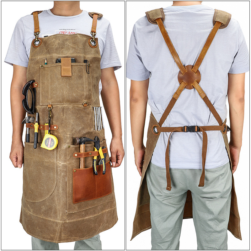 Heavy Industry Waxed Canvas Ap - Gardening Tools Logo ulasan dan harga