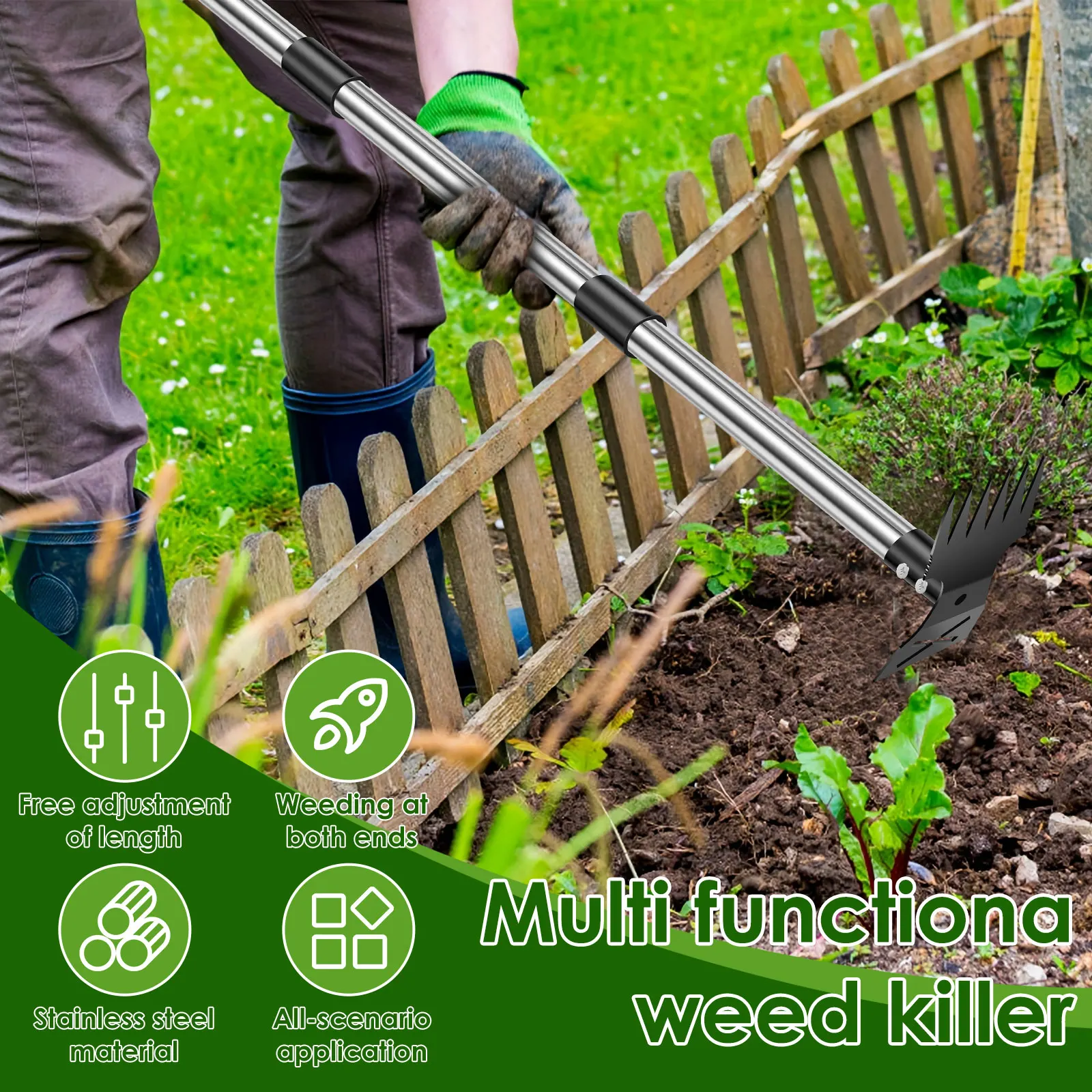 Garden Thatch Rake Stainless S - Gardening Tools To Remove Weeds ulasan dan harga
