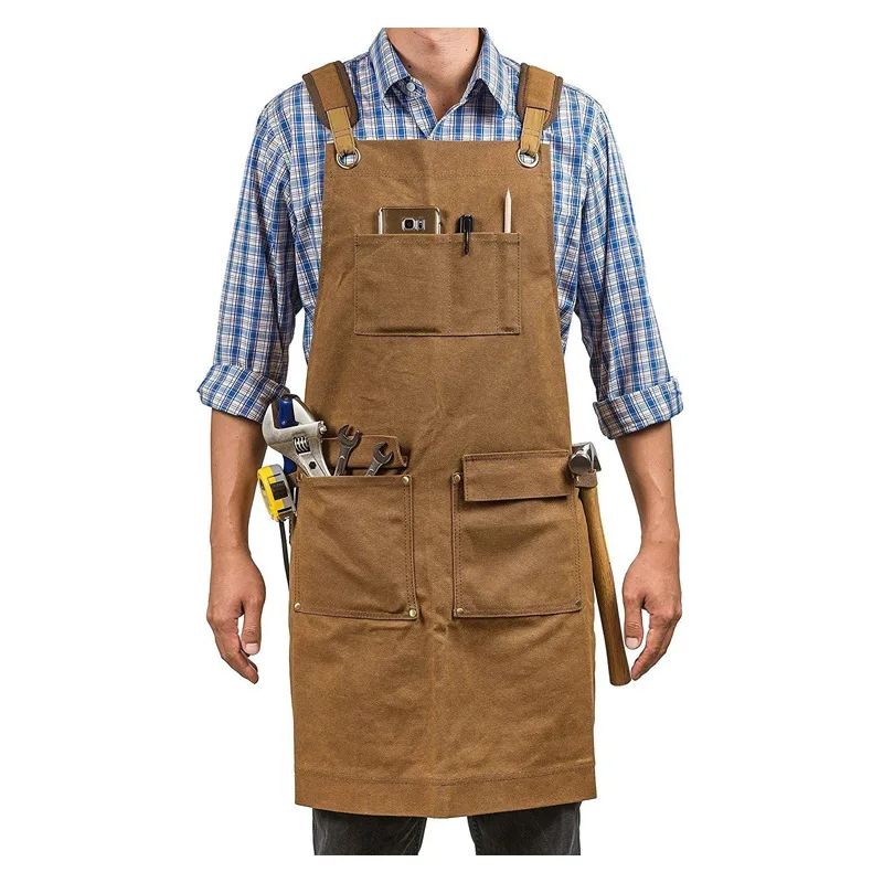 Thickened Canvas Apron Waterpr - Gardening Tools Logo ulasan dan harga
