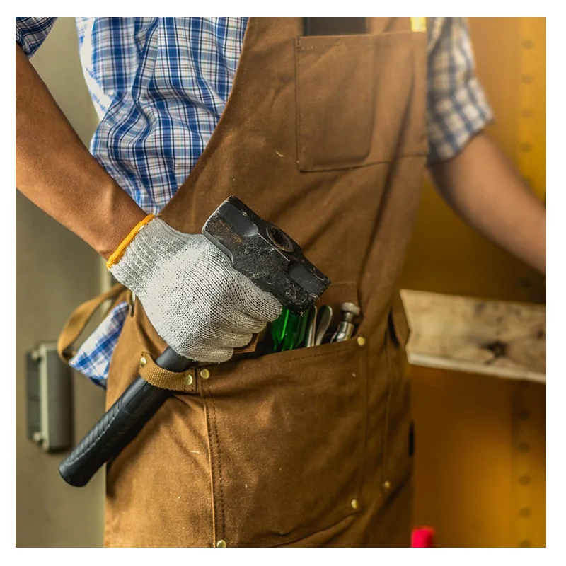 Thickened Canvas Apron Waterpr - Gardening Tools Logo ulasan dan harga