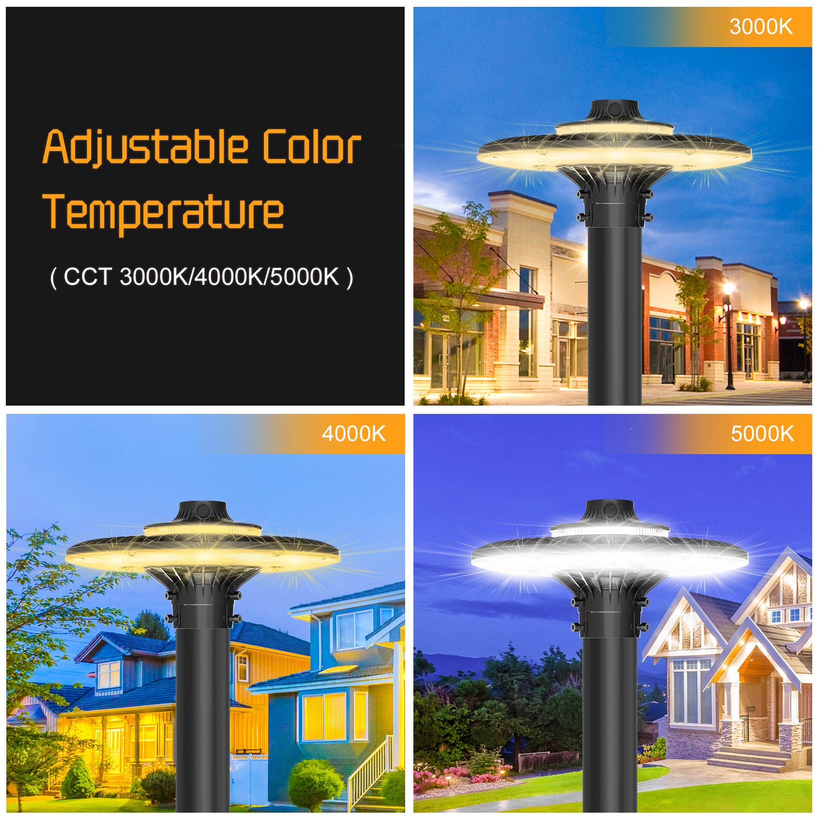 LED POST TOP Fixture ETL CE UL - Gardening Tools List ulasan dan harga