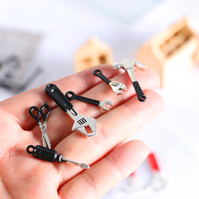 3/4/5/6Pcs Dollhouse Miniature - Gardening Tools Shop ulasan dan harga
