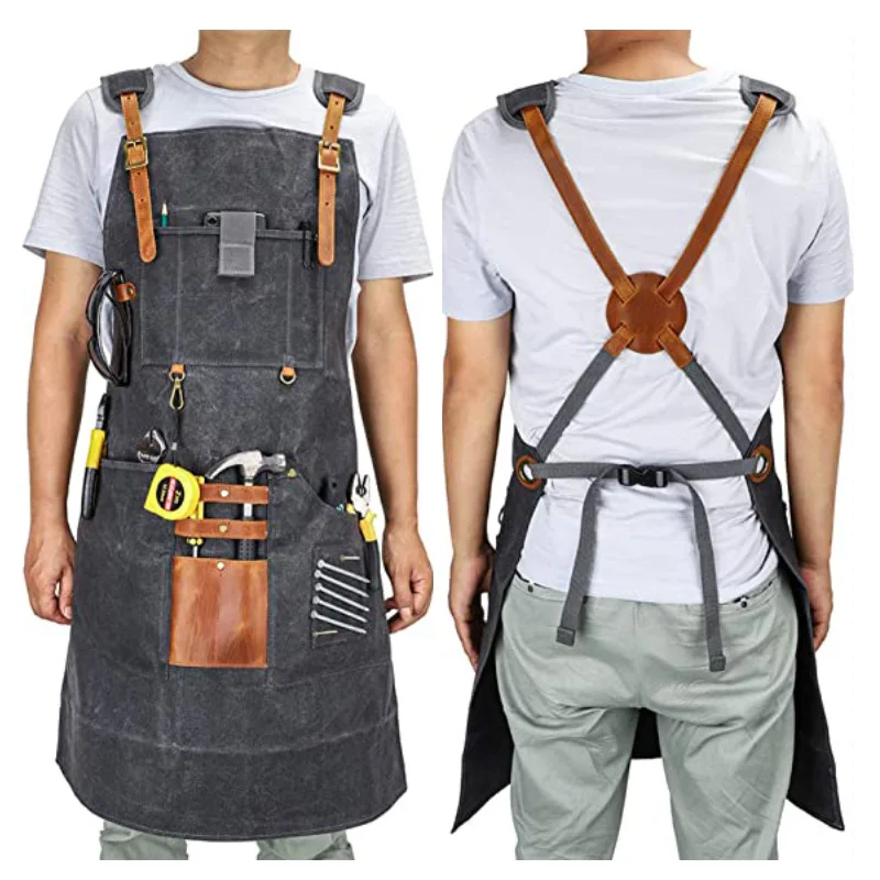 Canvas Apron Waterproof Tool A - Gardening Tools Logo ulasan dan harga