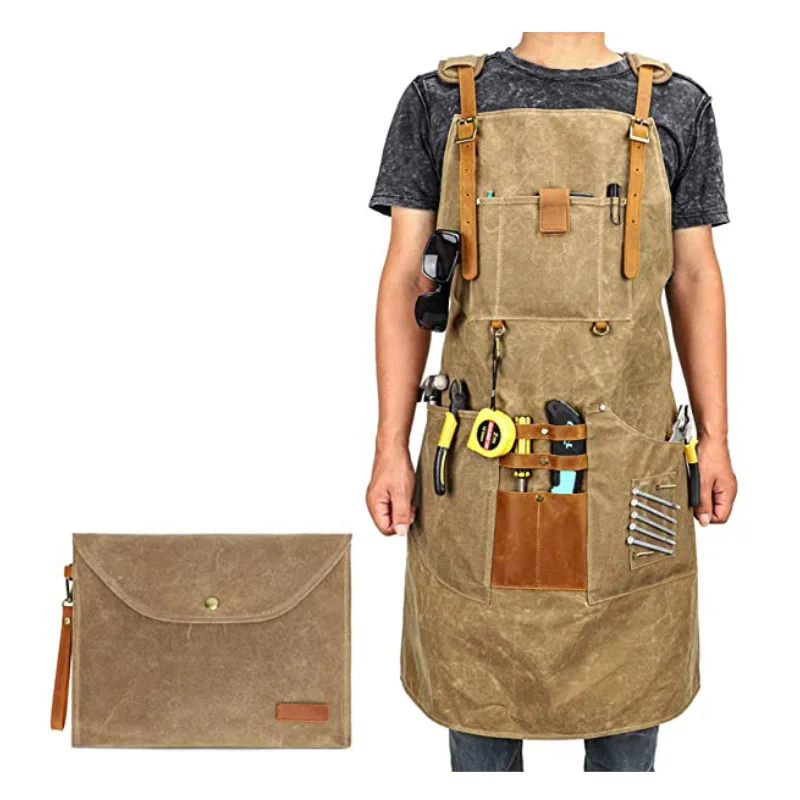 Canvas Apron Waterproof Tool A - Gardening Tools Logo ulasan dan harga
