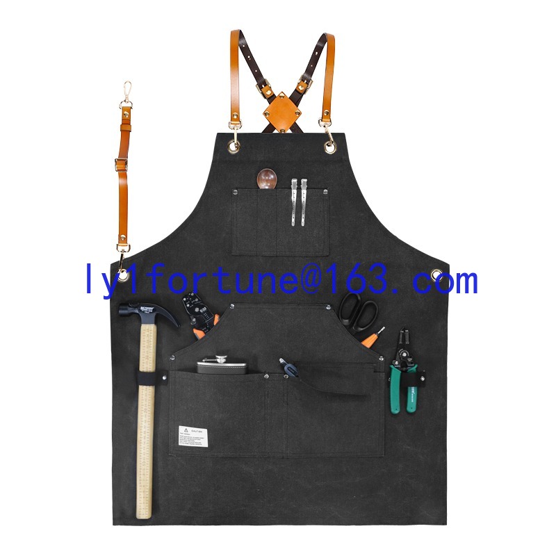 Thick canvas waterproof apron  - Gardening Tools Logo ulasan dan harga