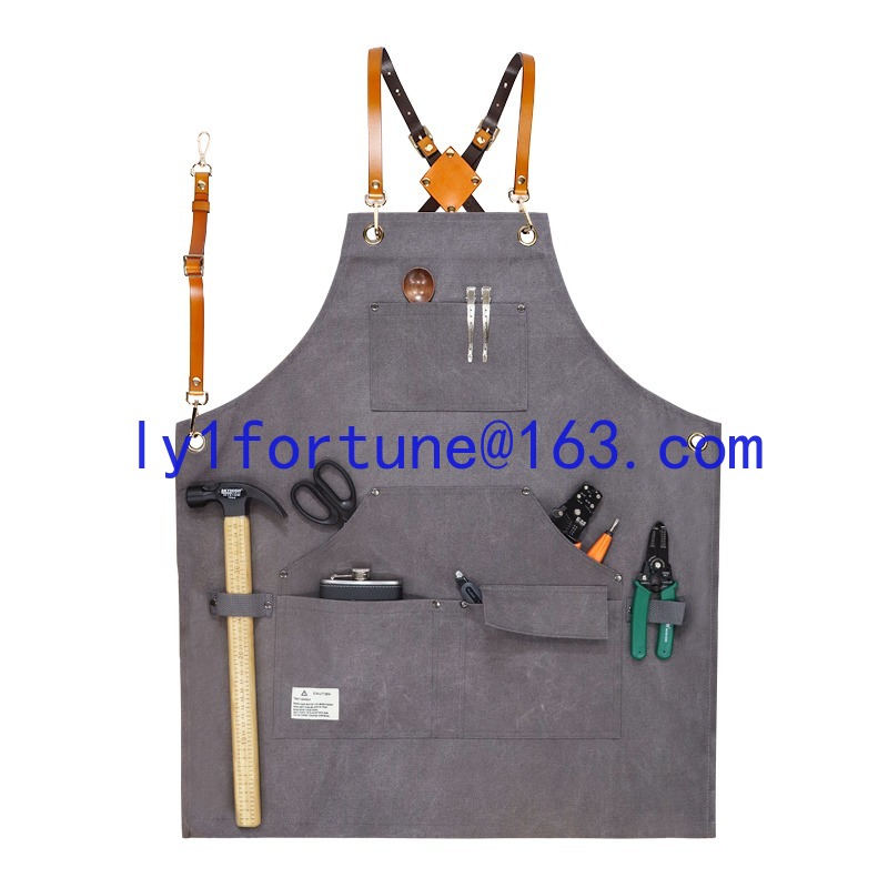 Thick canvas waterproof apron  - Gardening Tools Logo ulasan dan harga