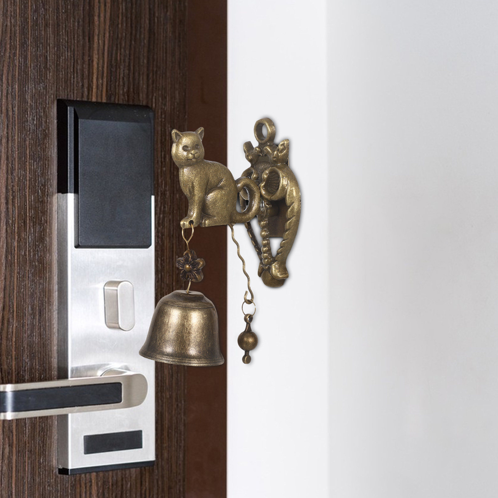 Vintage Metal Cat Doorbell Win - Gardening Tools Store ulasan dan harga
