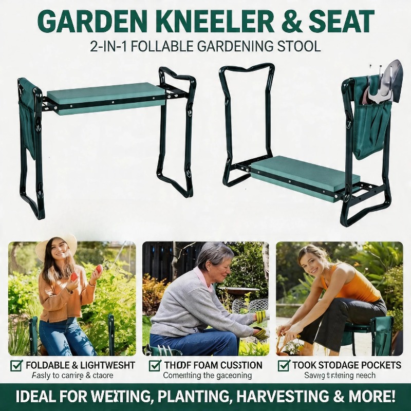 Hot Sale 2-in-1 Folding Garden - Gardening Tools Kit For Sale ulasan dan harga